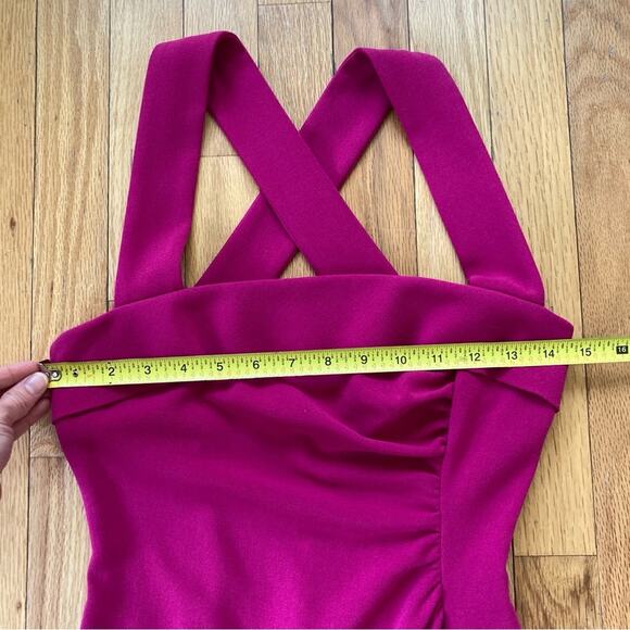 L.K. Bennett Dress Fuchsia Women's Size 2 - Picture 8 of 11